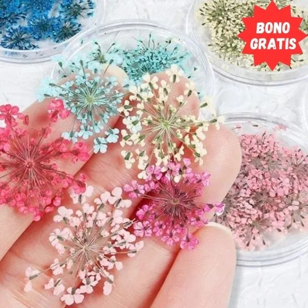 Proyecto con flores naturales